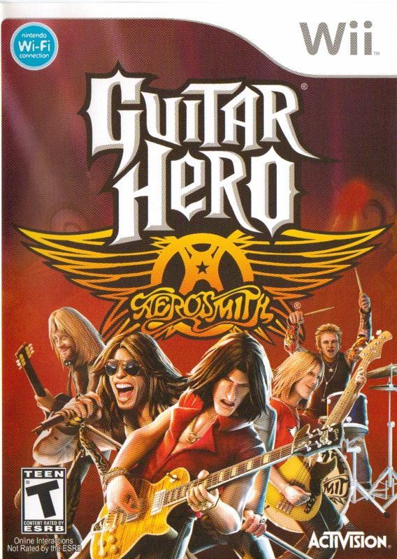 Guitar Hero Aerosmith box art for Wii